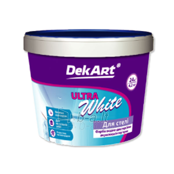 Akriliniai dažai DekArt Ultrawhite 12,6 kg paveikslėlis 1 iš 1