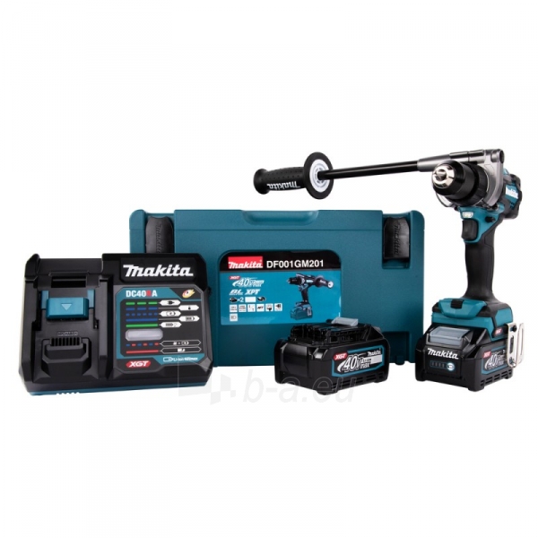 Akumuliatorinis gręžtuvas MAKITA DF001GM201 40V Max XGT paveikslėlis 1 iš 6