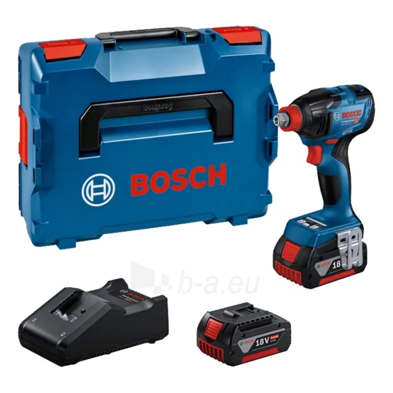 Akumuliatorinis smūginis suktuvas/veržliasukis BOSCH GDX 18V-210 C LB paveikslėlis 1 iš 8