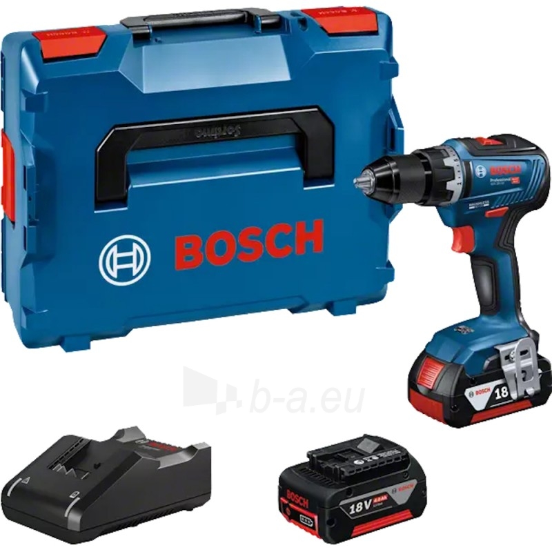 Akumuliatorinis suktuvas-gręžtuvas BOSCH GSR 18V-55 paveikslėlis 1 iš 3