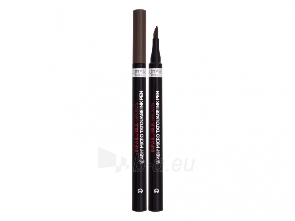 Antakių pieštukas L´Oréal Paris Brow Artist 108 Dark Brunette Micro Tatouage Eyebrow Pencil 0,28g paveikslėlis 2 iš 2