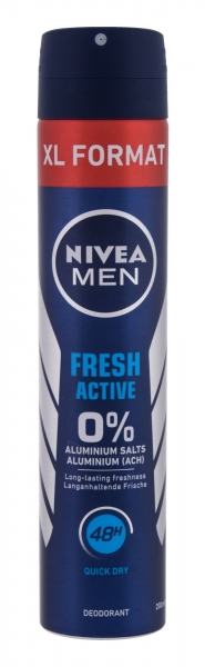 Antiperspirantas Nivea Men Fresh Active 48h Alcohol Free 200ml paveikslėlis 1 iš 1