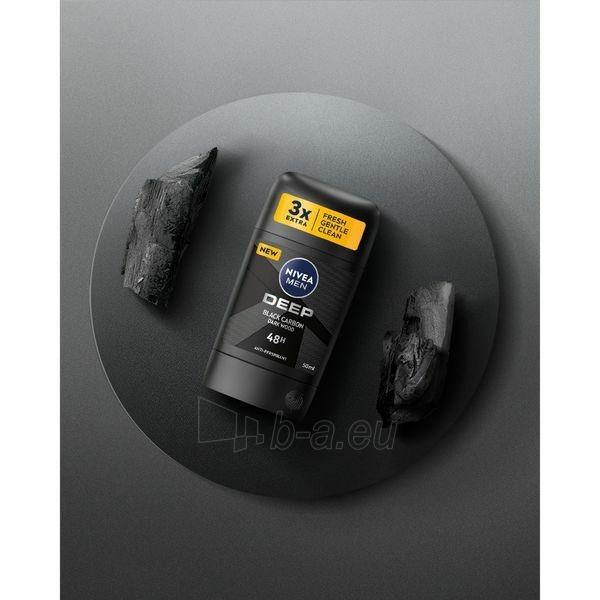 Antiperspirantas Nivea Solid antiperspirant Deep Black Carbon 50 ml paveikslėlis 4 iš 5