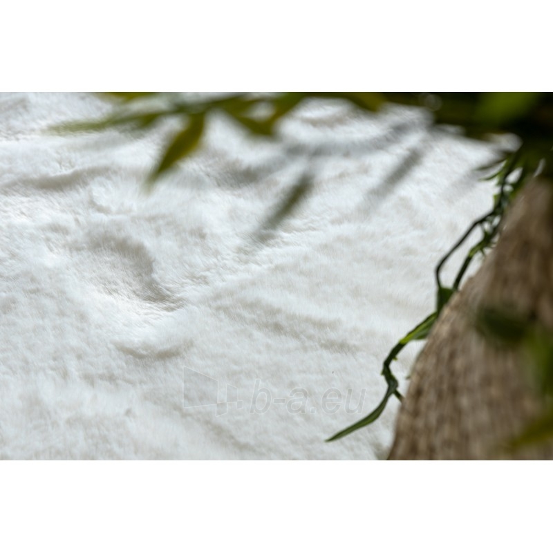 Apvalus baltas kailio imitacijos kilimas POSH | ratas 100 cm paveikslėlis 10 iš 17