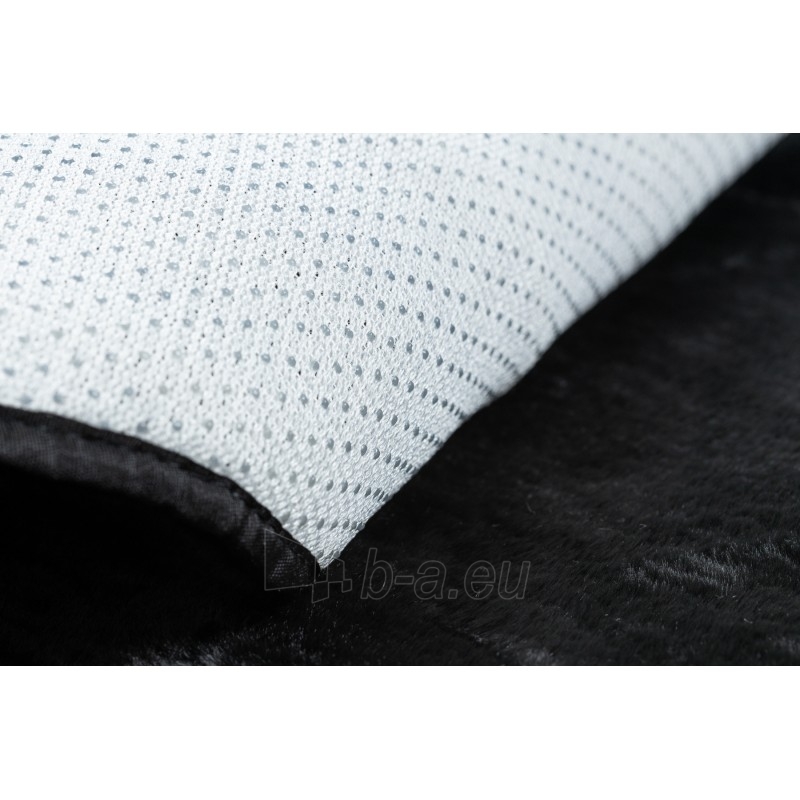 Apvalus juodas kailio imitacijos kilimas POSH | ratas 100 cm paveikslėlis 5 iš 17