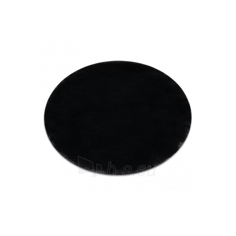 Apvalus juodas kailio imitacijos kilimas POSH | ratas 100 cm paveikslėlis 17 iš 17