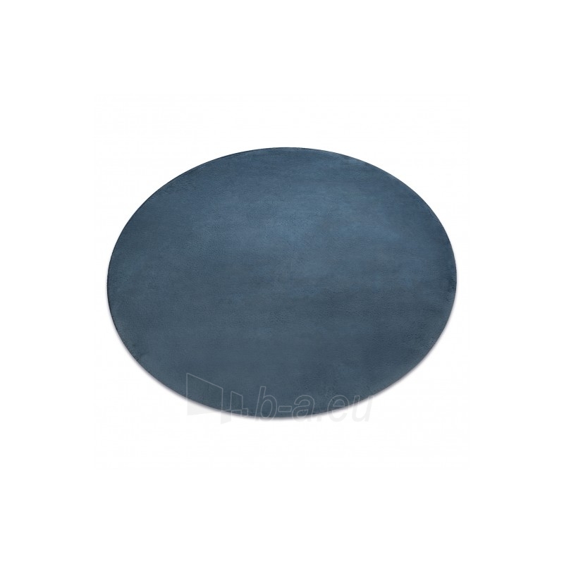 Apvalus mėlynas kailio imitacijos kilimas POSH | ratas 80 cm paveikslėlis 17 iš 17