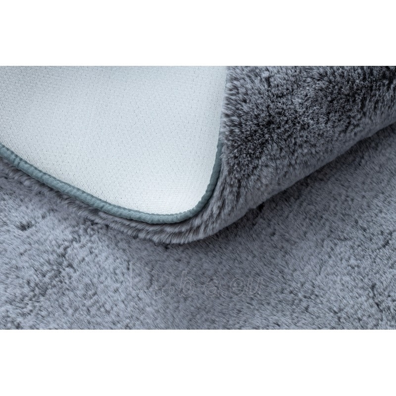 Apvalus pilkas kailio imitacijos kilimas LAPIN | ratas 60 cm paveikslėlis 14 iš 16