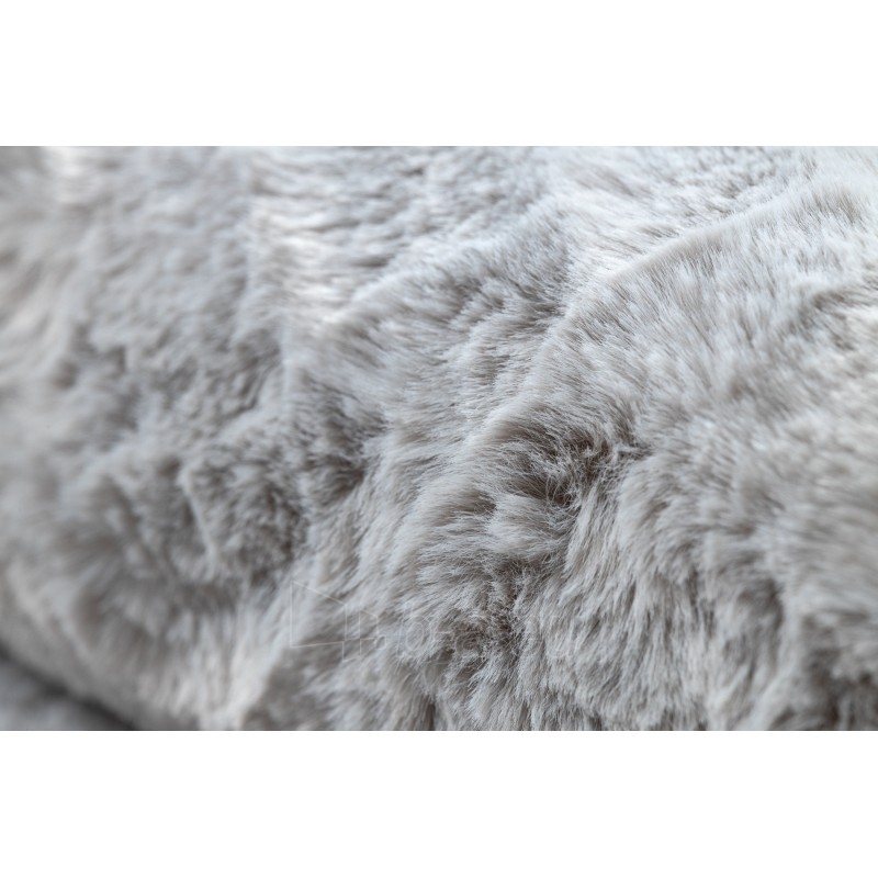 Apvalus pilkas kailio imitacijos kilimas POSH | ratas 100 cm paveikslėlis 15 iš 17