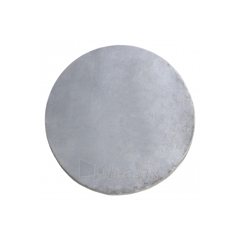 Apvalus pilkas kailio imitacijos kilimas POSH | ratas 100 cm paveikslėlis 3 iš 17