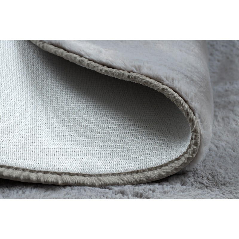 Apvalus pilkas kailio imitacijos kilimas POSH | ratas 60 cm paveikslėlis 12 iš 17
