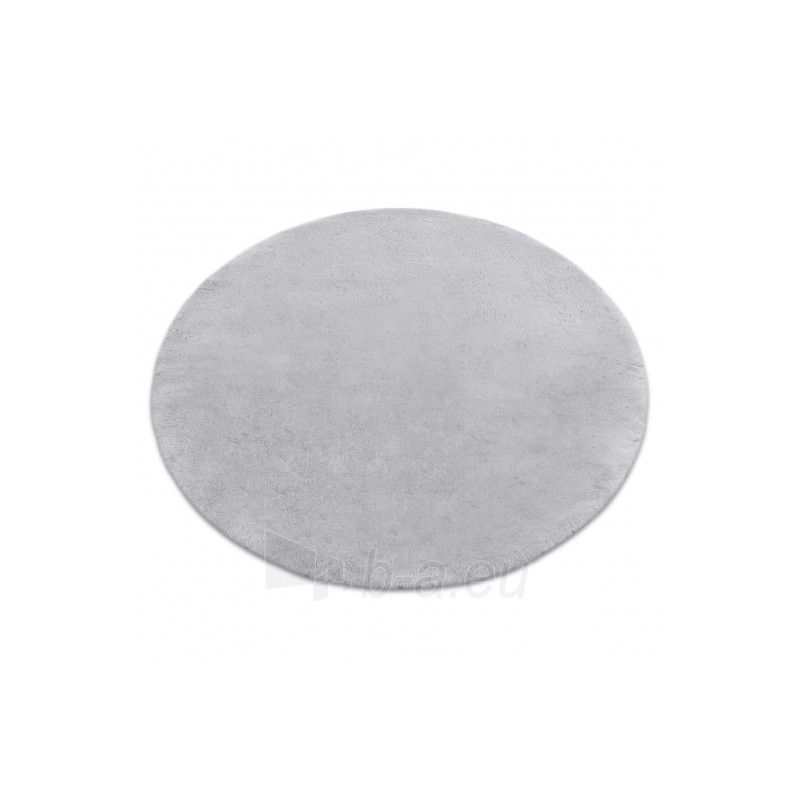 Apvalus pilkas kailio imitacijos kilimas TEDDY | ratas 60 cm paveikslėlis 16 iš 16