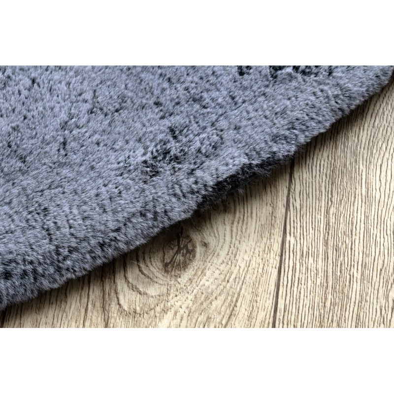 Apvalus pilkos spalvos kailio imitacijos kilimas LAPIN | ratas 100 cm paveikslėlis 7 iš 16
