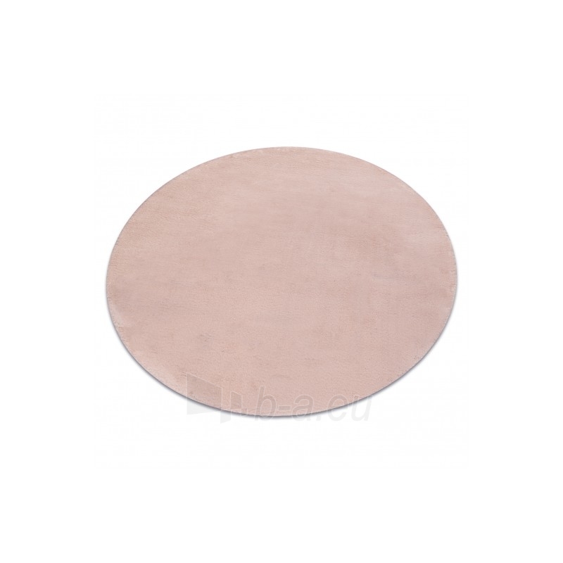 Apvalus rausvas kailio imitacijos kilimas POSH | ratas 60 cm paveikslėlis 17 iš 17
