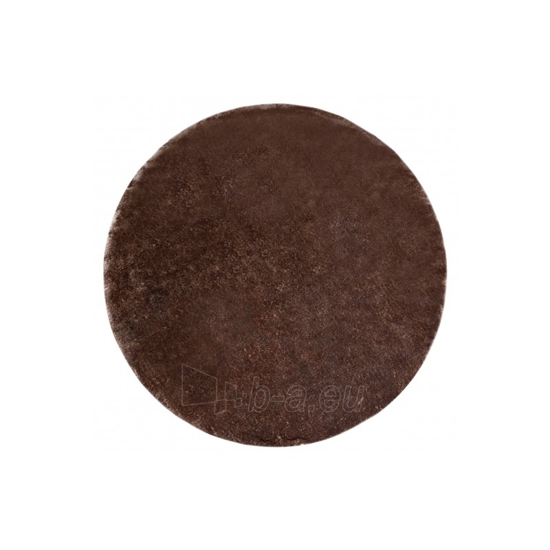 Apvalus rudas kailio imitacijos kilimas LAPIN | ratas 100 cm paveikslėlis 2 iš 16