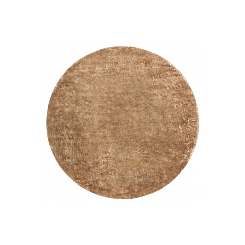Apvalus rusvas kailio imitacijos kilimas LAPIN | ratas 100 cm paveikslėlis 2 iš 16