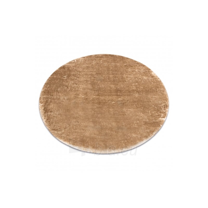 Apvalus rusvas kailio imitacijos kilimas LAPIN | ratas 100 cm paveikslėlis 16 iš 16