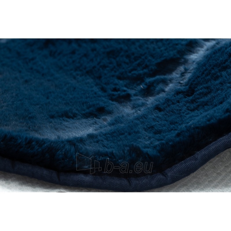 Apvalus tamsiai mėlynas kilimas POSH | ratas 80 cm paveikslėlis 13 iš 17