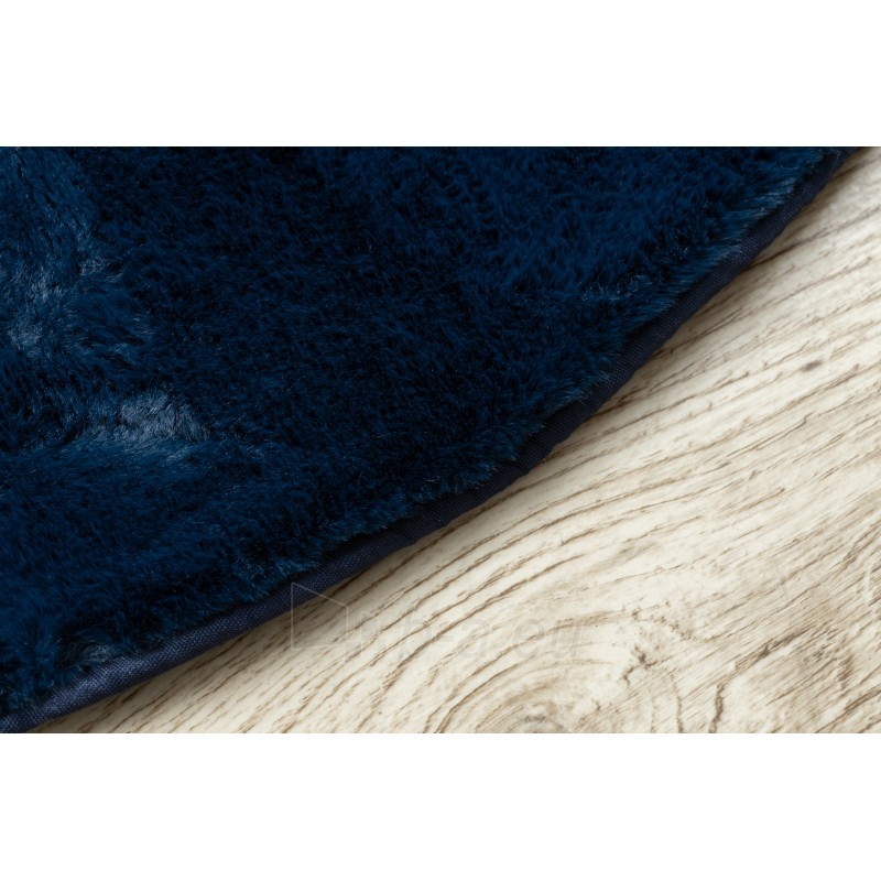 Apvalus tamsiai mėlynas kilimas POSH | ratas 80 cm paveikslėlis 9 iš 17
