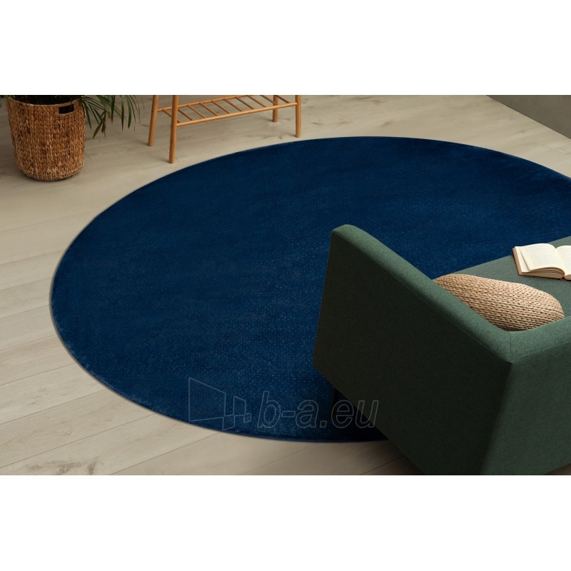 Apvalus tamsiai mėlynas kilimas POSH | ratas 80 cm paveikslėlis 6 iš 17