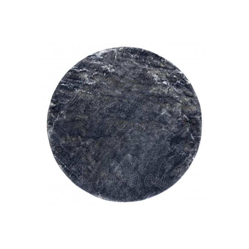 Apvalus tamsiai pilkas kailio imitacijos kilimas LAPIN | ratas 100 cm paveikslėlis 2 iš 16