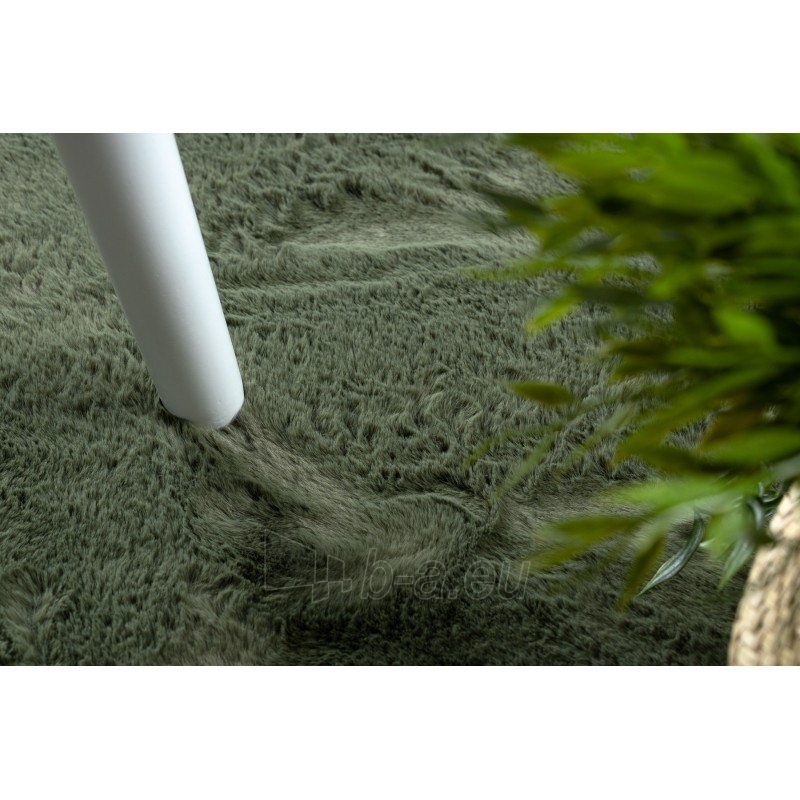 Apvalus žalias kailio imitacijos kilimas POSH | ratas 60 cm paveikslėlis 10 iš 17