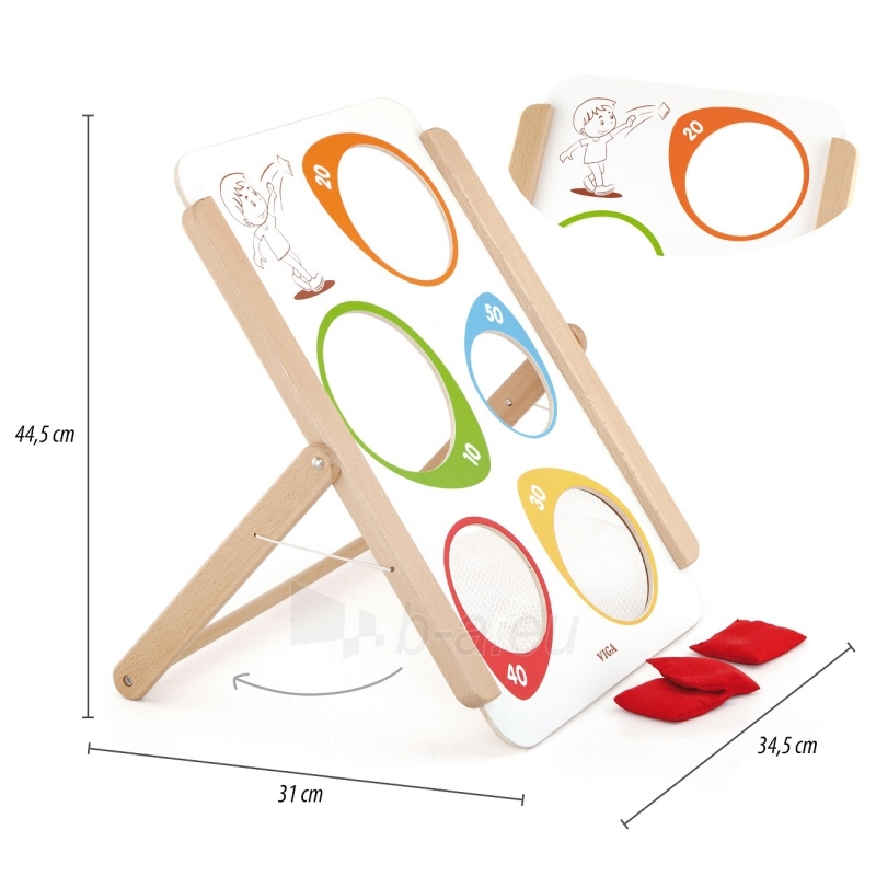 Arkadinis medinis žaidimas - Throwing Sandbags paveikslėlis 3 iš 6