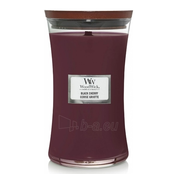 Aromatinė žvakė WoodWick Scented candle vase Black Cherry 609.5 g paveikslėlis 1 iš 1