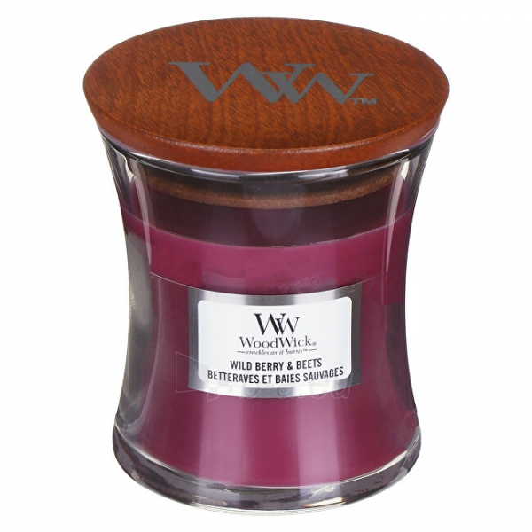 Aromatinė žvakė WoodWick Scented candle vase small Wild Berry & Beets 85 g paveikslėlis 2 iš 2