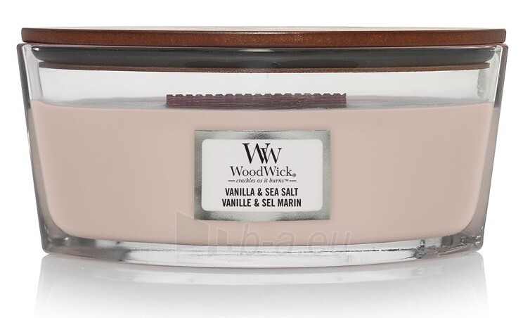 Aromatinė žvakė WoodWick Sea Salt & Vanilla Scented Candle 453 g paveikslėlis 1 iš 1