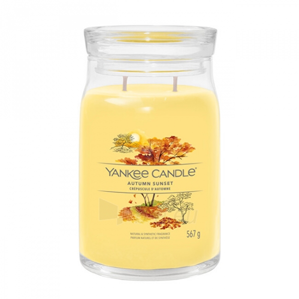 Aromatinė žvakė Yankee Candle Aromatic candle Signature glass large Autumn Sunset 567 g paveikslėlis 1 iš 1