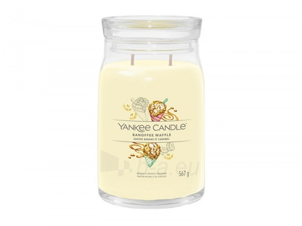 Aromatinė žvakė Yankee Candle Aromatic candle Signature glass large Banoffee Waffle 567 g paveikslėlis 1 iš 1