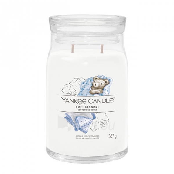 Aromatinė žvakė Yankee Candle Aromatic candle Signature glass large Soft Blanket 567 g paveikslėlis 1 iš 1