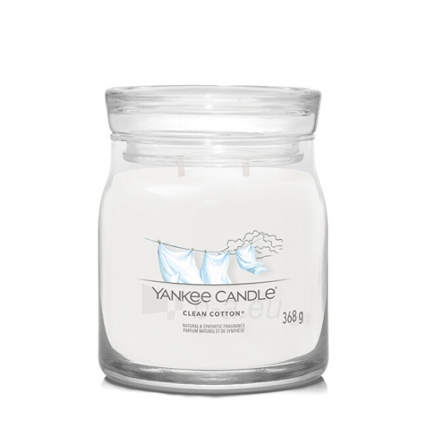 Aromatinė žvakė Yankee Candle Aromatic candle Signature glass medium Clean Cotton 368 g paveikslėlis 1 iš 1