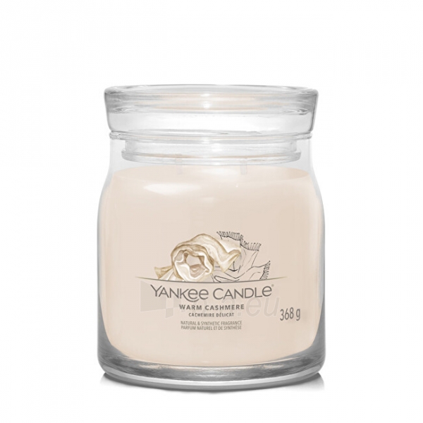 Aromatinė žvakė Yankee Candle Aromatic candle Signature glass medium Warm Cashmere 368 g paveikslėlis 1 iš 1