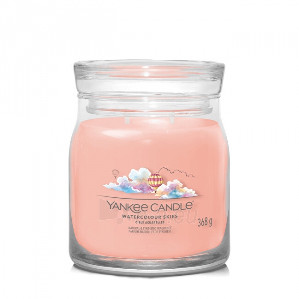 Aromatinė žvakė Yankee Candle Aromatic candle Signature glass medium Watercolor Skies 368 g paveikslėlis 1 iš 1