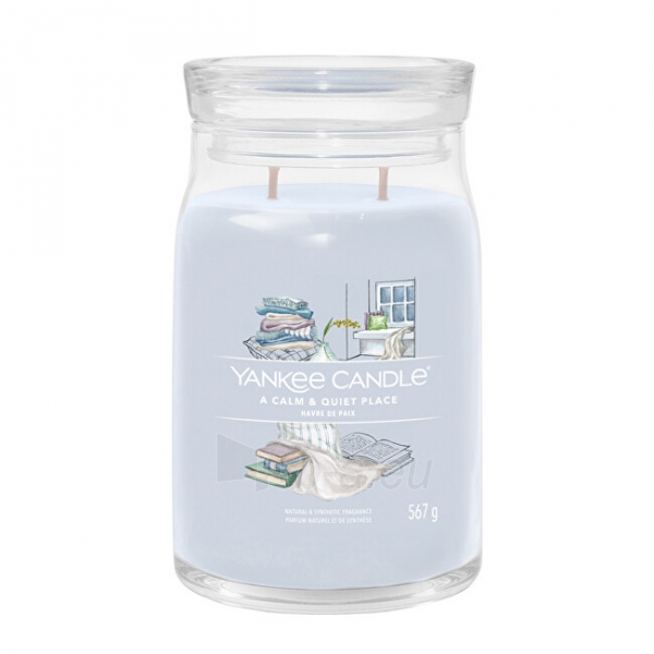 Aromatinė žvakė Yankee Candle Aromatic candle Signature large glass A Calm & Quiet Place 567 g paveikslėlis 1 iš 1