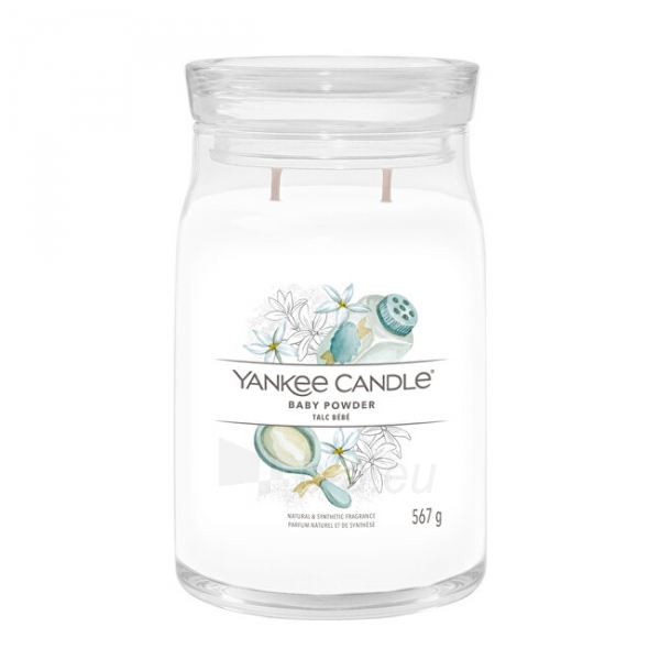 Aromatinė žvakė Yankee Candle Aromatic candle Signature large glass Baby Powder 567 g paveikslėlis 1 iš 1