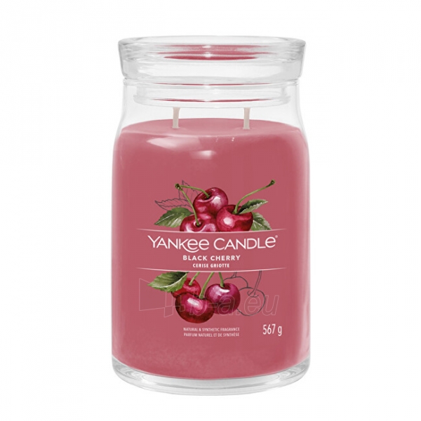 Aromatinė žvakė Yankee Candle Aromatic candle Signature large glass Black Cherry 567 g paveikslėlis 1 iš 1