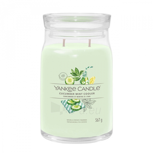 Aromatinė žvakė Yankee Candle Aromatic candle Signature large glass Cucumber Mint Cooler 567 g paveikslėlis 1 iš 1