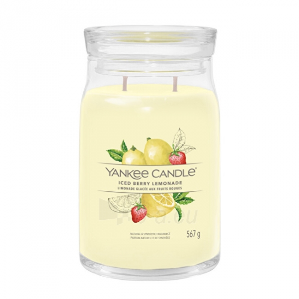 Aromatinė žvakė Yankee Candle Aromatic candle Signature large glass Iced Berry Lemonade 567 g paveikslėlis 1 iš 1