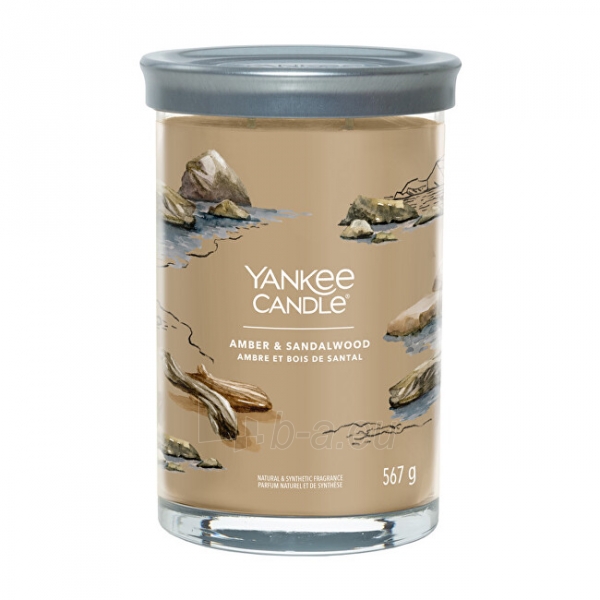 Aromatinė žvakė Yankee Candle Aromatic candle Signature tumbler large Amber & Sandalwood 567 g paveikslėlis 1 iš 1