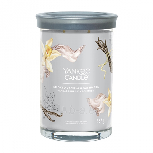 Aromatinė žvakė Yankee Candle Aromatic candle Signature tumbler large Smoked Vanilla & Cashmere 567 g paveikslėlis 1 iš 1