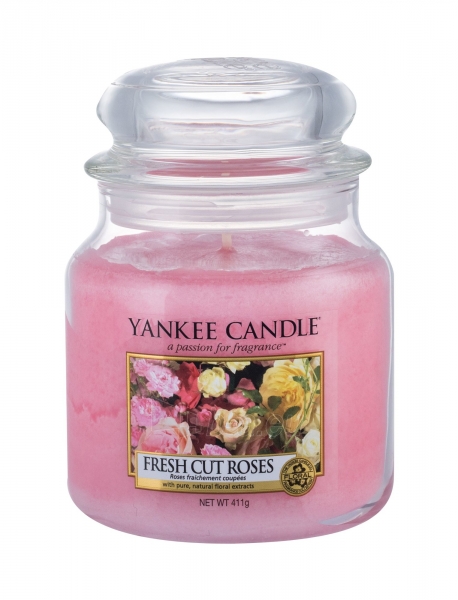 Aromatinė žvakė Yankee Candle Fresh Cut Roses Scented Candle 411g paveikslėlis 1 iš 1