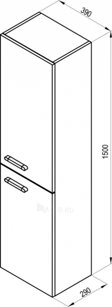 Aukšta spintelė Ravak SB Chrome 350, R white/white paveikslėlis 5 iš 5