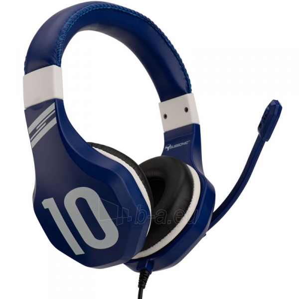 Ausinės Subsonic Gaming Headset Football Blue paveikslėlis 1 iš 5