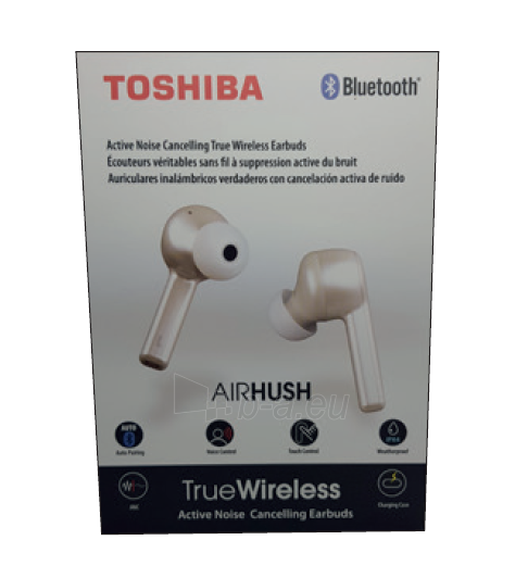 Ausinės Toshiba Airhush RZE-BT1050E black paveikslėlis 2 iš 2