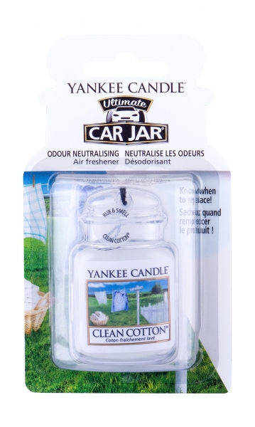 Automobilio gaiviklis Yankee Candle Clean Cotton 1vnt paveikslėlis 1 iš 1