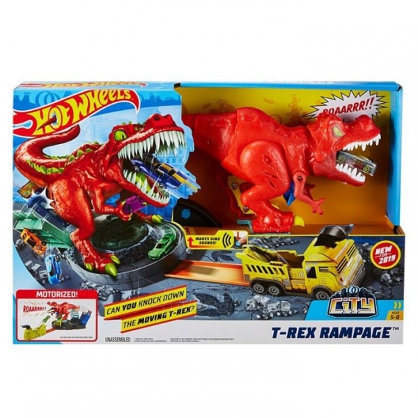 Automobili tr sa GFH88 Hot Wheels T Rex Rampage Track Works City