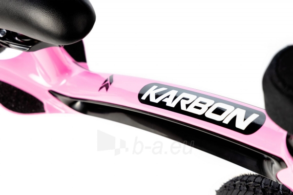 Balansinis dviratukas Karbon First pink-black paveikslėlis 4 iš 6